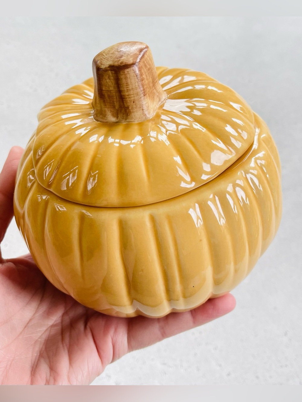 2 Williams Sonoma Pumpkin Covered Soup Bowl Individual Size Fall Thanksgiving - Picture 7 of 7